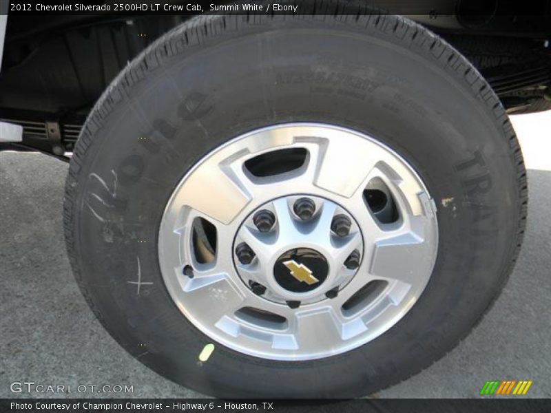 Summit White / Ebony 2012 Chevrolet Silverado 2500HD LT Crew Cab