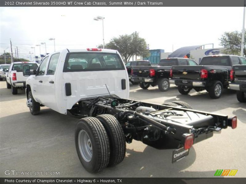 Summit White / Dark Titanium 2012 Chevrolet Silverado 3500HD WT Crew Cab Chassis