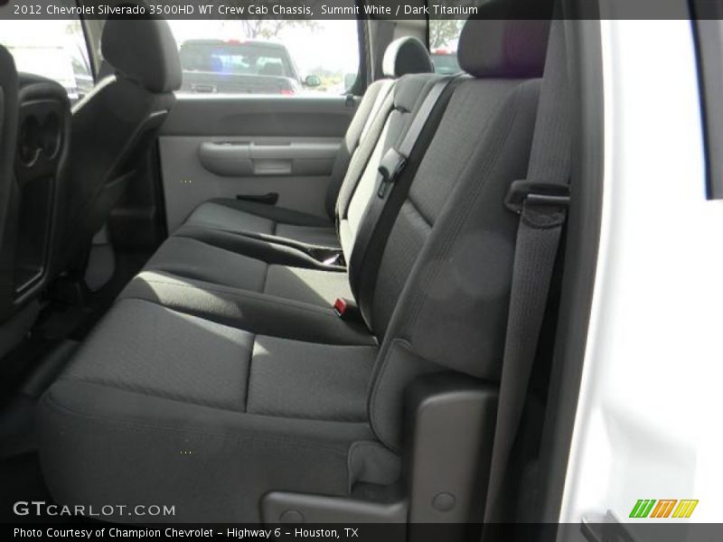 Summit White / Dark Titanium 2012 Chevrolet Silverado 3500HD WT Crew Cab Chassis