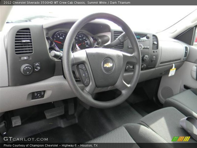 Dashboard of 2012 Silverado 3500HD WT Crew Cab Chassis