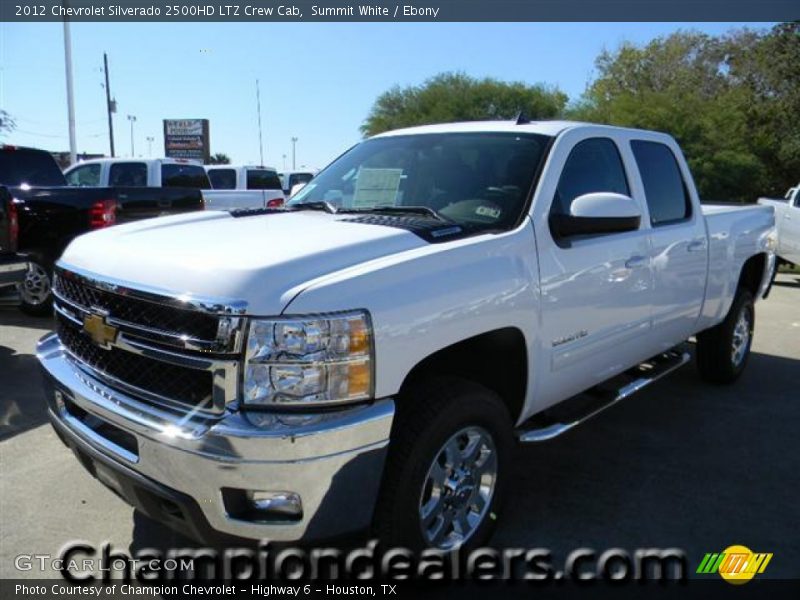 Summit White / Ebony 2012 Chevrolet Silverado 2500HD LTZ Crew Cab