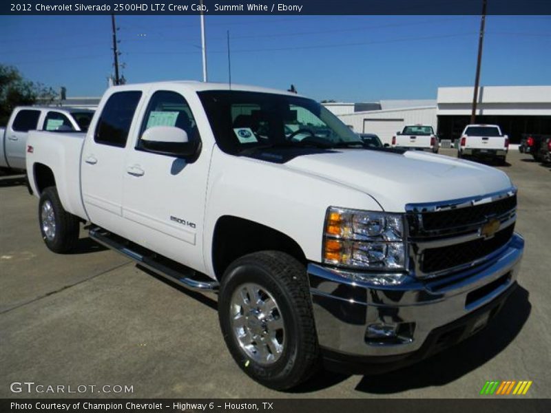 Summit White / Ebony 2012 Chevrolet Silverado 2500HD LTZ Crew Cab