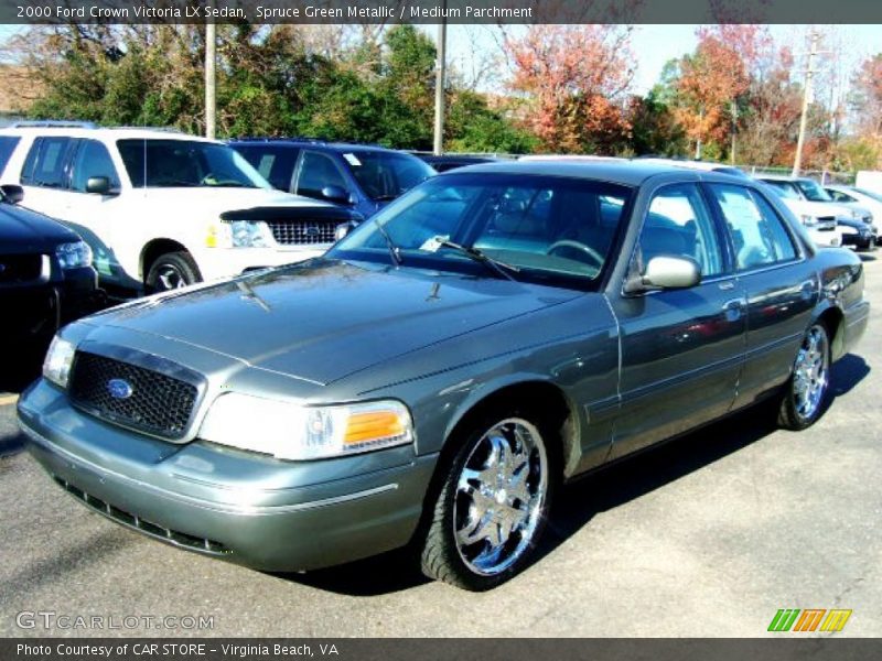 Spruce Green Metallic / Medium Parchment 2000 Ford Crown Victoria LX Sedan