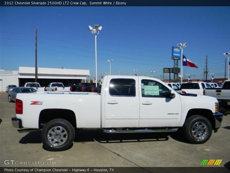 Summit White / Ebony 2012 Chevrolet Silverado 2500HD LTZ Crew Cab