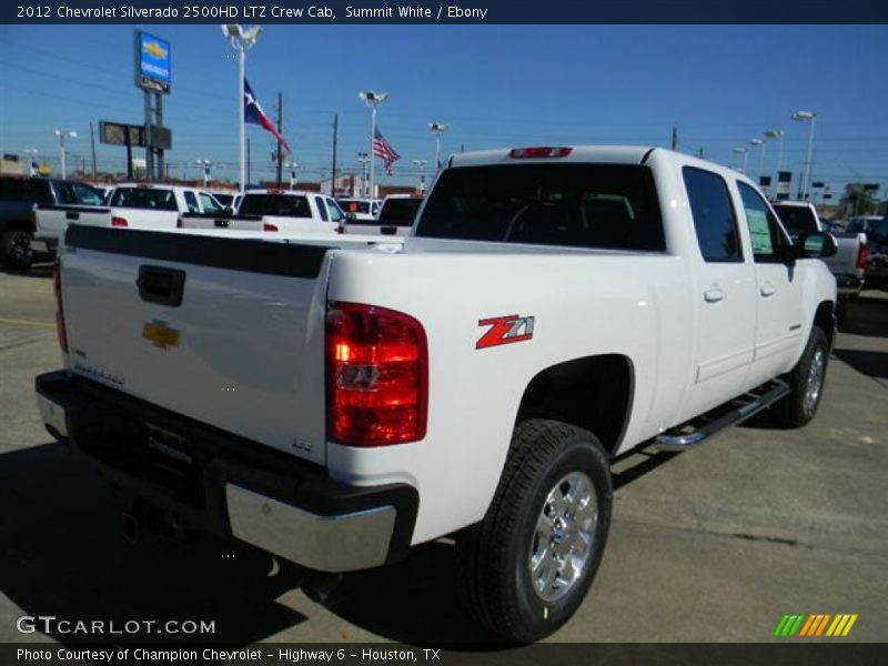 Summit White / Ebony 2012 Chevrolet Silverado 2500HD LTZ Crew Cab