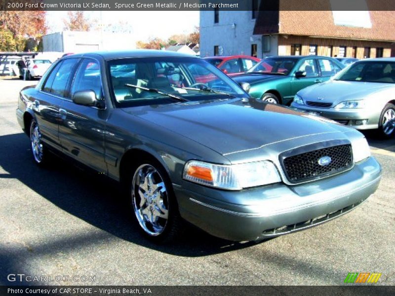 Spruce Green Metallic / Medium Parchment 2000 Ford Crown Victoria LX Sedan