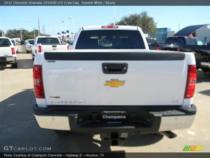 Summit White / Ebony 2012 Chevrolet Silverado 2500HD LTZ Crew Cab