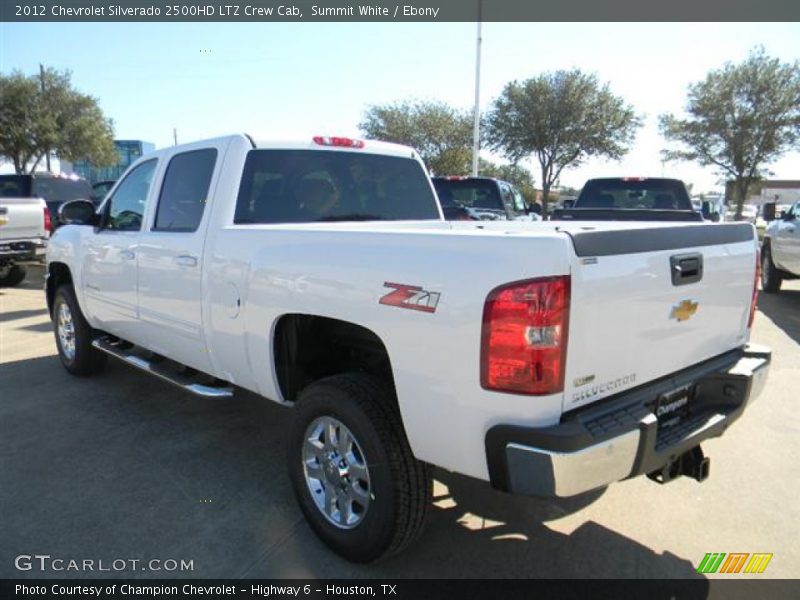 Summit White / Ebony 2012 Chevrolet Silverado 2500HD LTZ Crew Cab