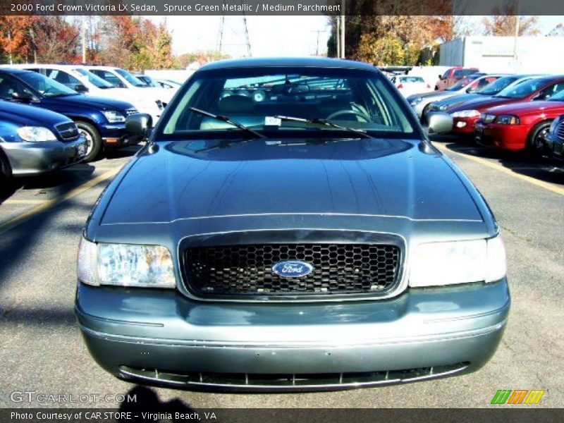Spruce Green Metallic / Medium Parchment 2000 Ford Crown Victoria LX Sedan