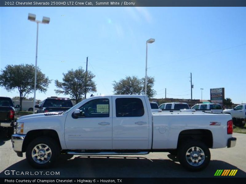 Summit White / Ebony 2012 Chevrolet Silverado 2500HD LTZ Crew Cab