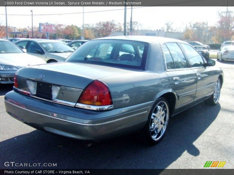 Spruce Green Metallic / Medium Parchment 2000 Ford Crown Victoria LX Sedan