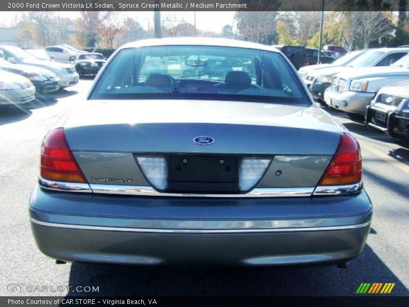 Spruce Green Metallic / Medium Parchment 2000 Ford Crown Victoria LX Sedan