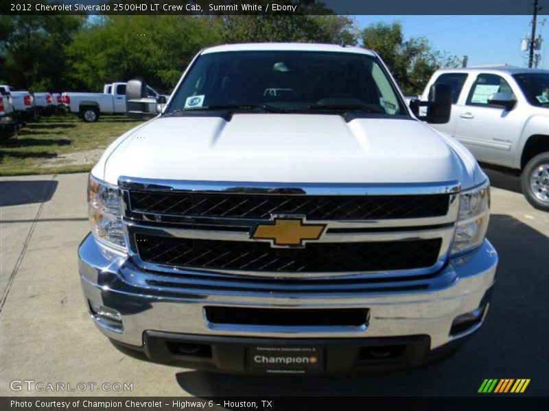 Summit White / Ebony 2012 Chevrolet Silverado 2500HD LT Crew Cab