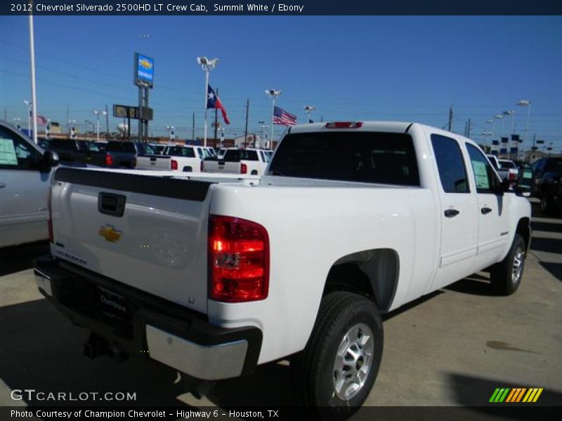 Summit White / Ebony 2012 Chevrolet Silverado 2500HD LT Crew Cab