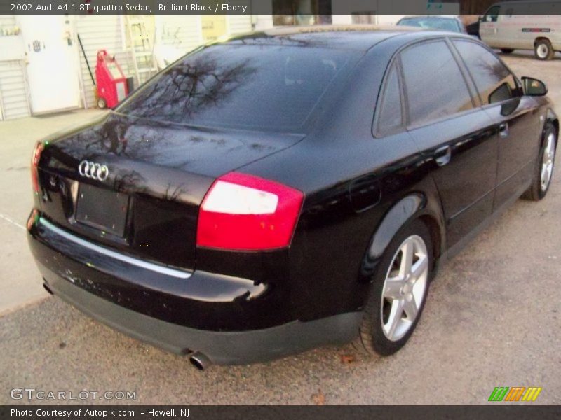 Brilliant Black / Ebony 2002 Audi A4 1.8T quattro Sedan