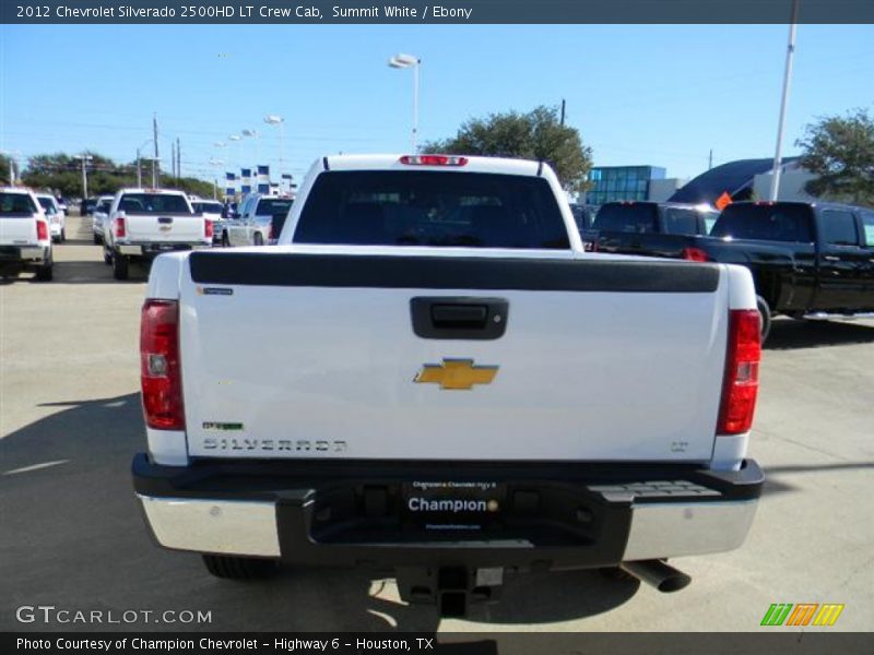 Summit White / Ebony 2012 Chevrolet Silverado 2500HD LT Crew Cab