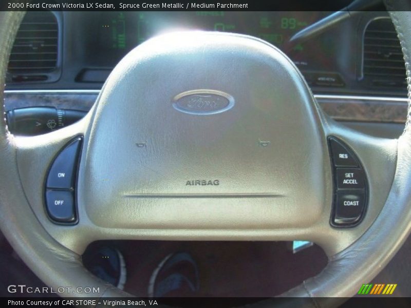 Spruce Green Metallic / Medium Parchment 2000 Ford Crown Victoria LX Sedan