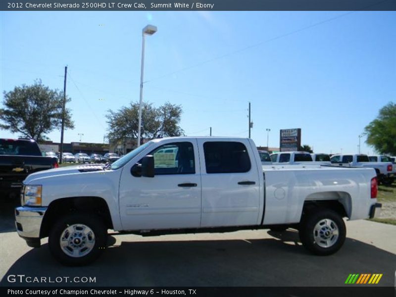 Summit White / Ebony 2012 Chevrolet Silverado 2500HD LT Crew Cab