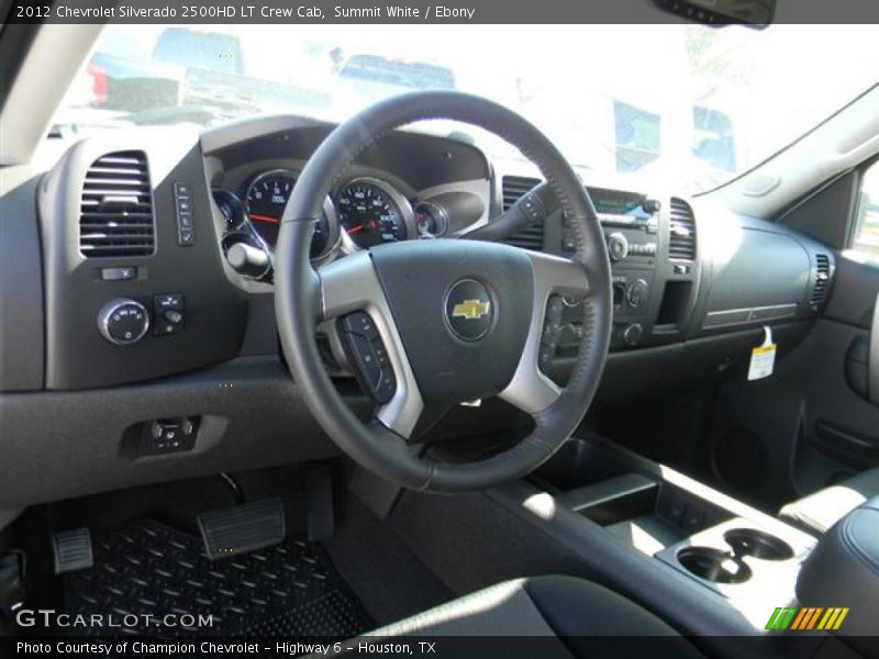 Summit White / Ebony 2012 Chevrolet Silverado 2500HD LT Crew Cab
