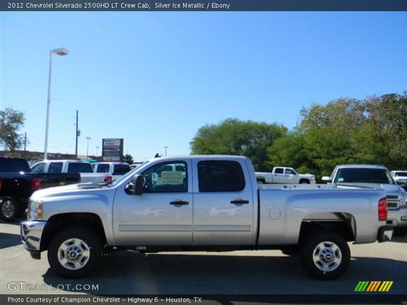 Silver Ice Metallic / Ebony 2012 Chevrolet Silverado 2500HD LT Crew Cab