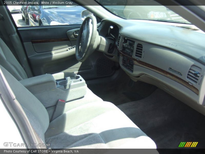 White / Medium Gray 2005 Chevrolet Impala