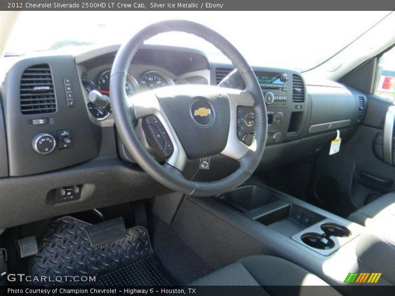 Silver Ice Metallic / Ebony 2012 Chevrolet Silverado 2500HD LT Crew Cab