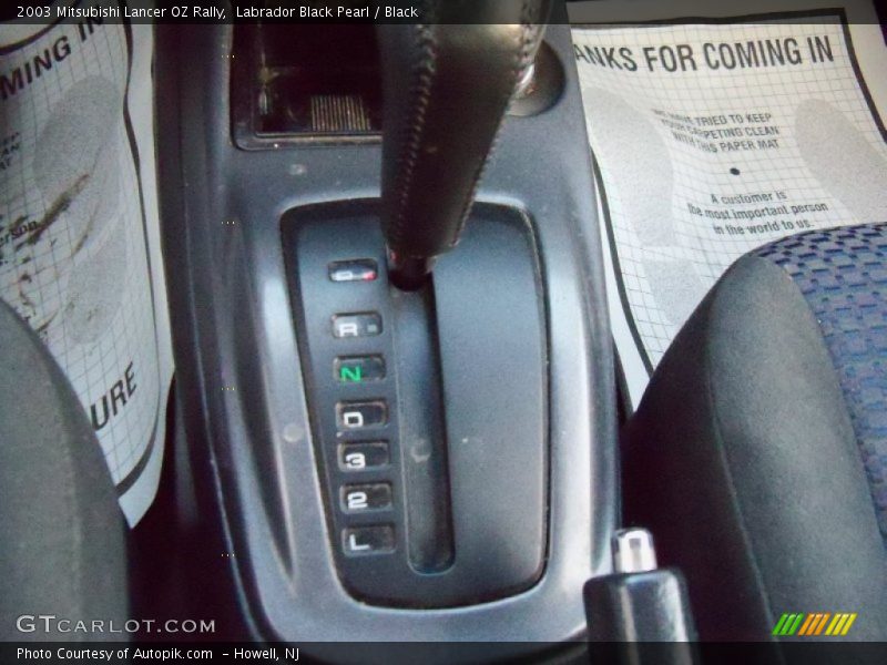 Labrador Black Pearl / Black 2003 Mitsubishi Lancer OZ Rally