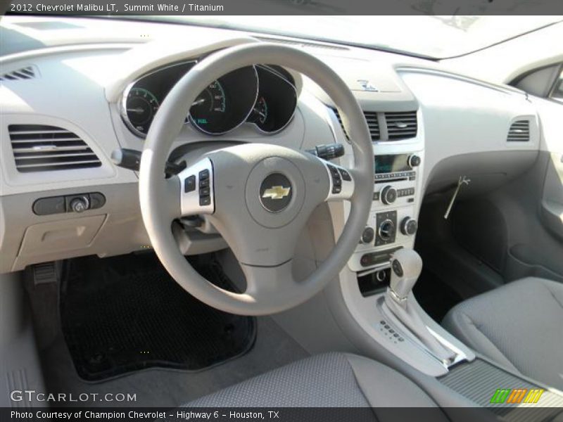 Summit White / Titanium 2012 Chevrolet Malibu LT