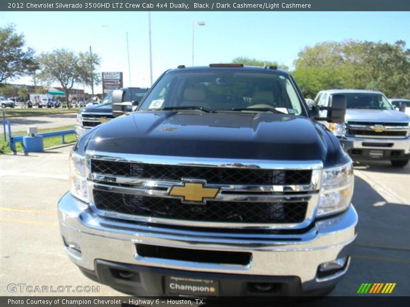 Black / Dark Cashmere/Light Cashmere 2012 Chevrolet Silverado 3500HD LTZ Crew Cab 4x4 Dually