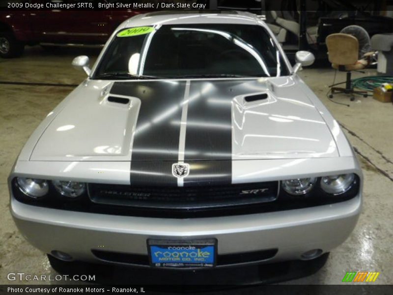 Bright Silver Metallic / Dark Slate Gray 2009 Dodge Challenger SRT8