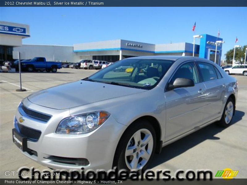 Silver Ice Metallic / Titanium 2012 Chevrolet Malibu LS