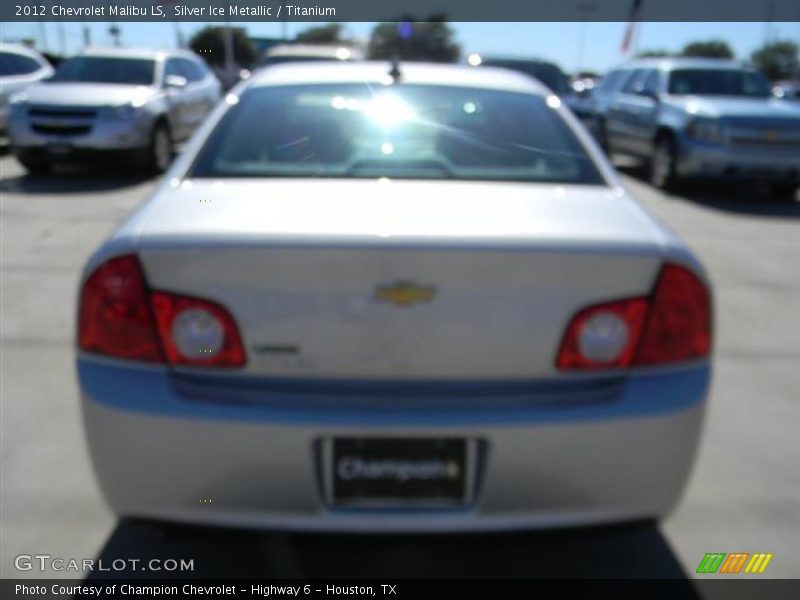 Silver Ice Metallic / Titanium 2012 Chevrolet Malibu LS