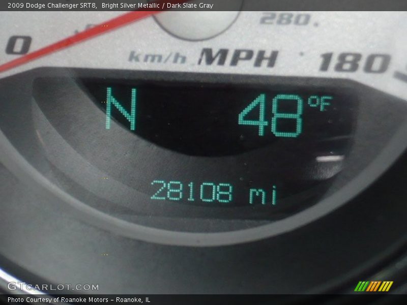 Bright Silver Metallic / Dark Slate Gray 2009 Dodge Challenger SRT8