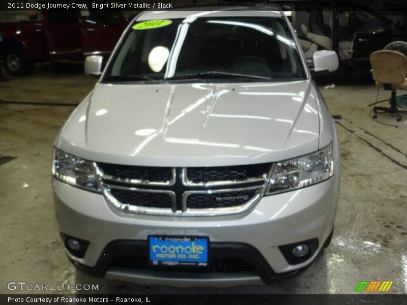 Bright Silver Metallic / Black 2011 Dodge Journey Crew