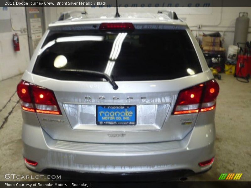 Bright Silver Metallic / Black 2011 Dodge Journey Crew