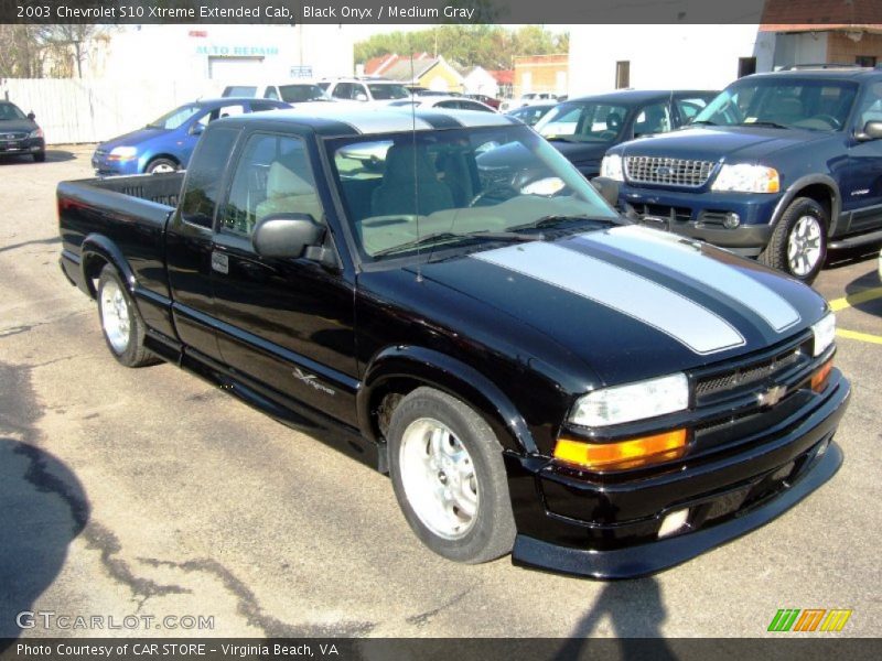 Black Onyx / Medium Gray 2003 Chevrolet S10 Xtreme Extended Cab