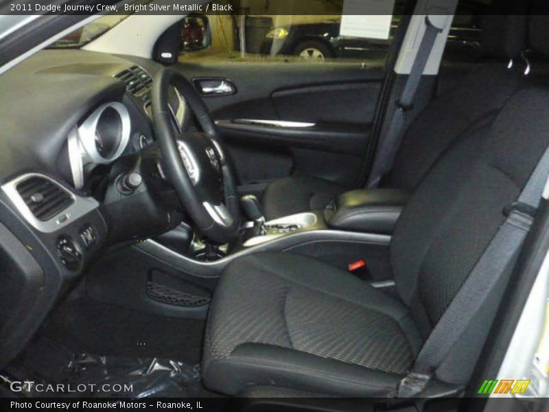 Bright Silver Metallic / Black 2011 Dodge Journey Crew
