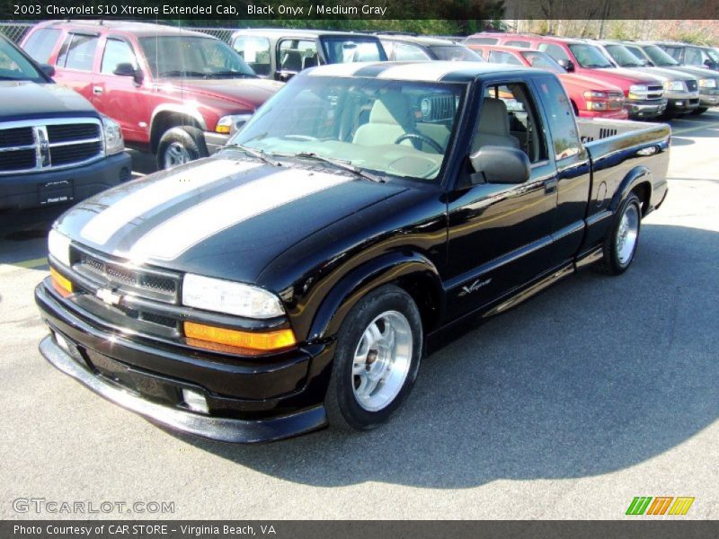 Black Onyx / Medium Gray 2003 Chevrolet S10 Xtreme Extended Cab