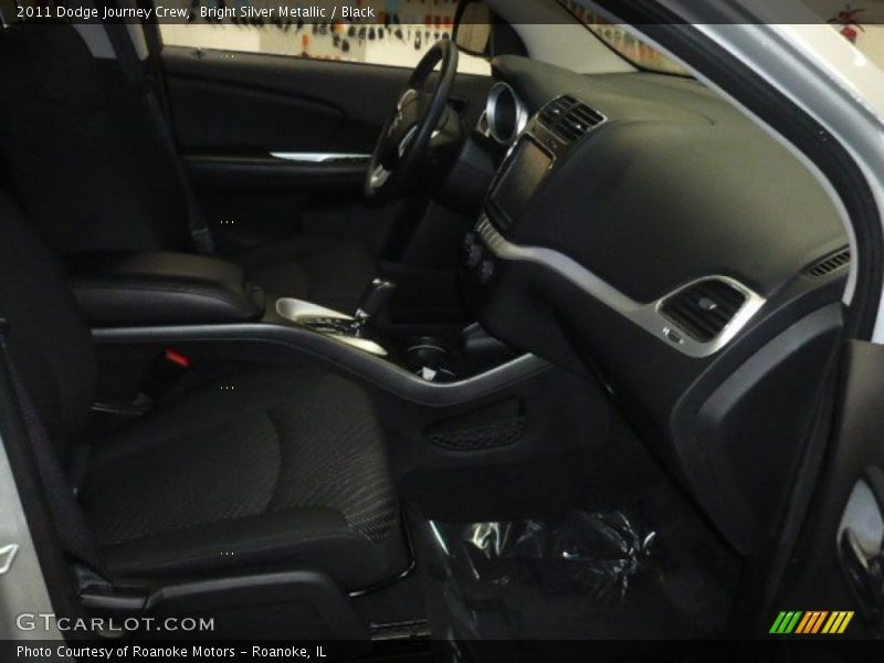 Bright Silver Metallic / Black 2011 Dodge Journey Crew