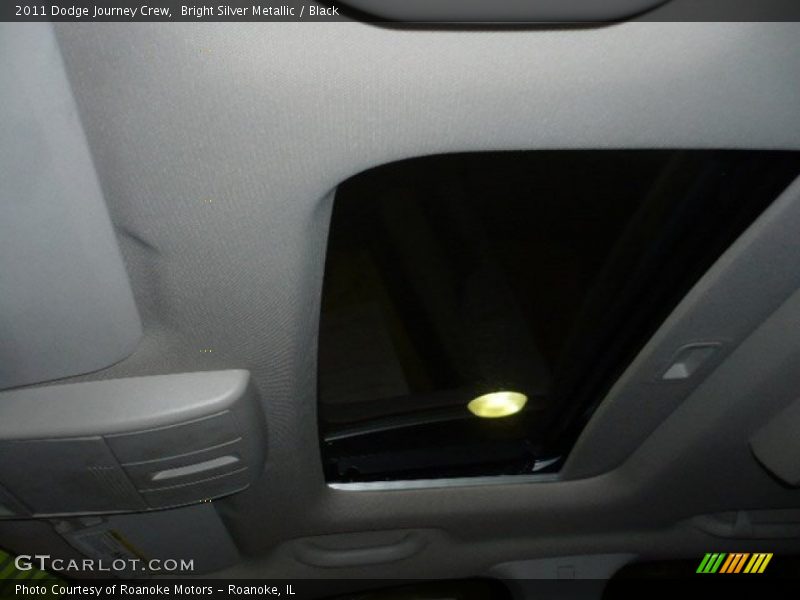Bright Silver Metallic / Black 2011 Dodge Journey Crew