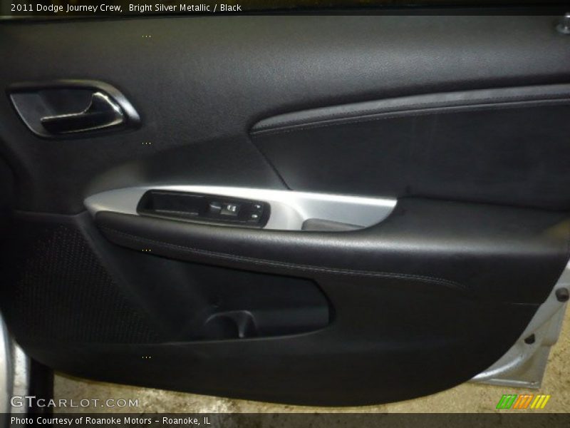 Bright Silver Metallic / Black 2011 Dodge Journey Crew