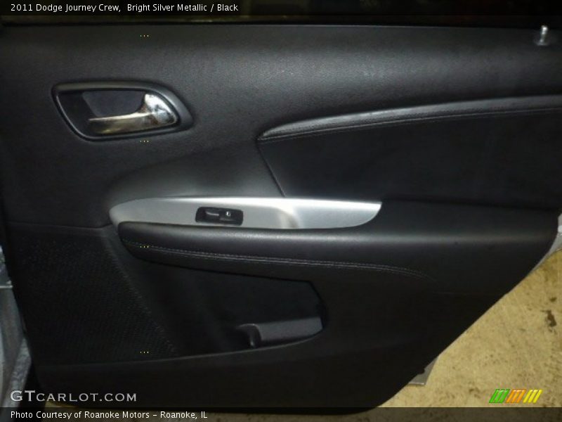 Bright Silver Metallic / Black 2011 Dodge Journey Crew