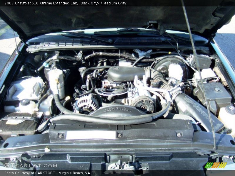 Black Onyx / Medium Gray 2003 Chevrolet S10 Xtreme Extended Cab
