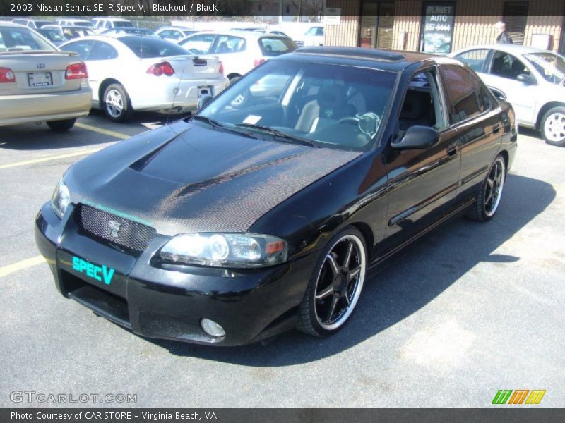 Blackout / Black 2003 Nissan Sentra SE-R Spec V