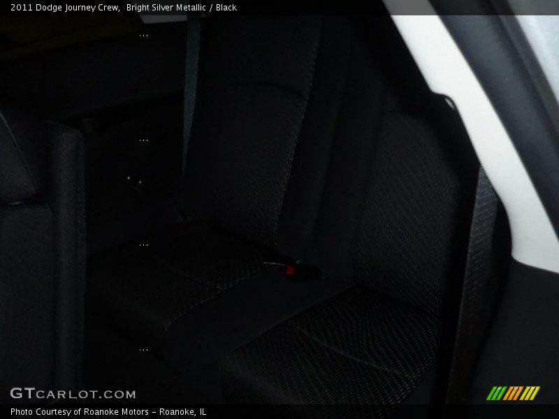 Bright Silver Metallic / Black 2011 Dodge Journey Crew