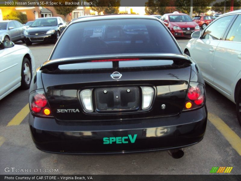 Blackout / Black 2003 Nissan Sentra SE-R Spec V
