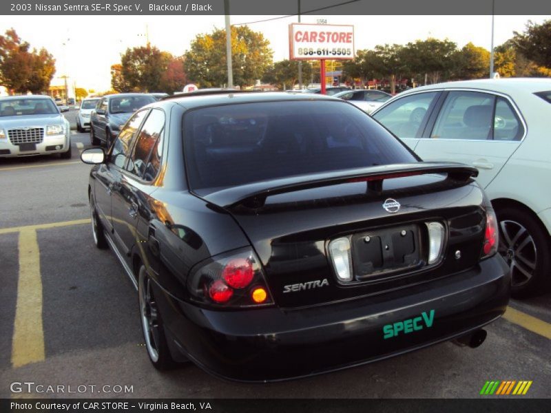 Blackout / Black 2003 Nissan Sentra SE-R Spec V