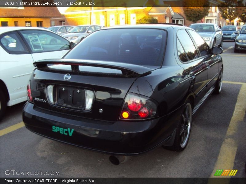 Blackout / Black 2003 Nissan Sentra SE-R Spec V