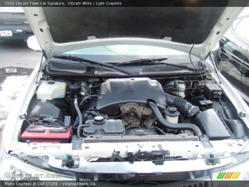 Vibrant White / Light Graphite 2002 Lincoln Town Car Signature