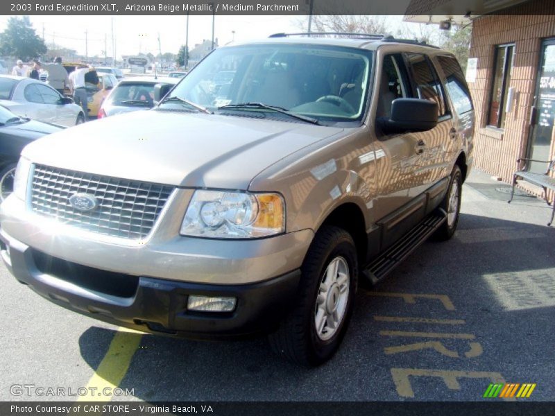 Arizona Beige Metallic / Medium Parchment 2003 Ford Expedition XLT